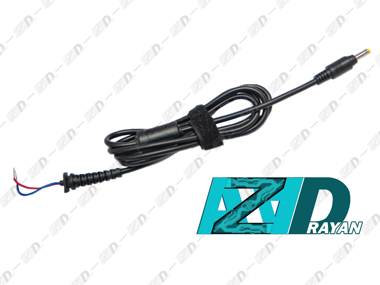 کابل آداپتور اچ‌ پی فیش کوچک زرد رنگ سرصاف دو سیم