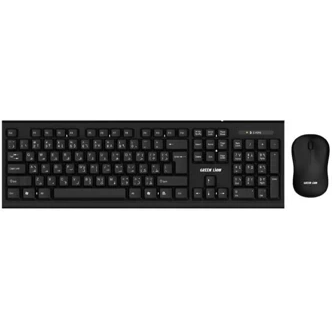 ست کیبورد و موس (ماوس) بی‌سیمی گرین لاین مدل GNWS24GKEYMBK